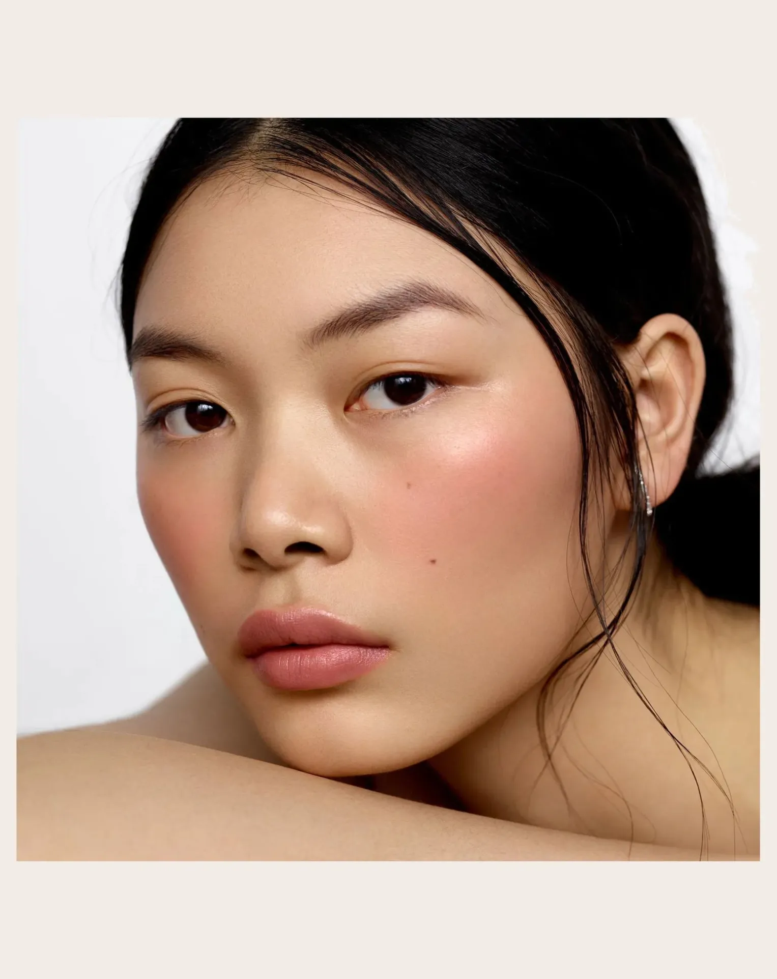 Refillable cheek and lip balm