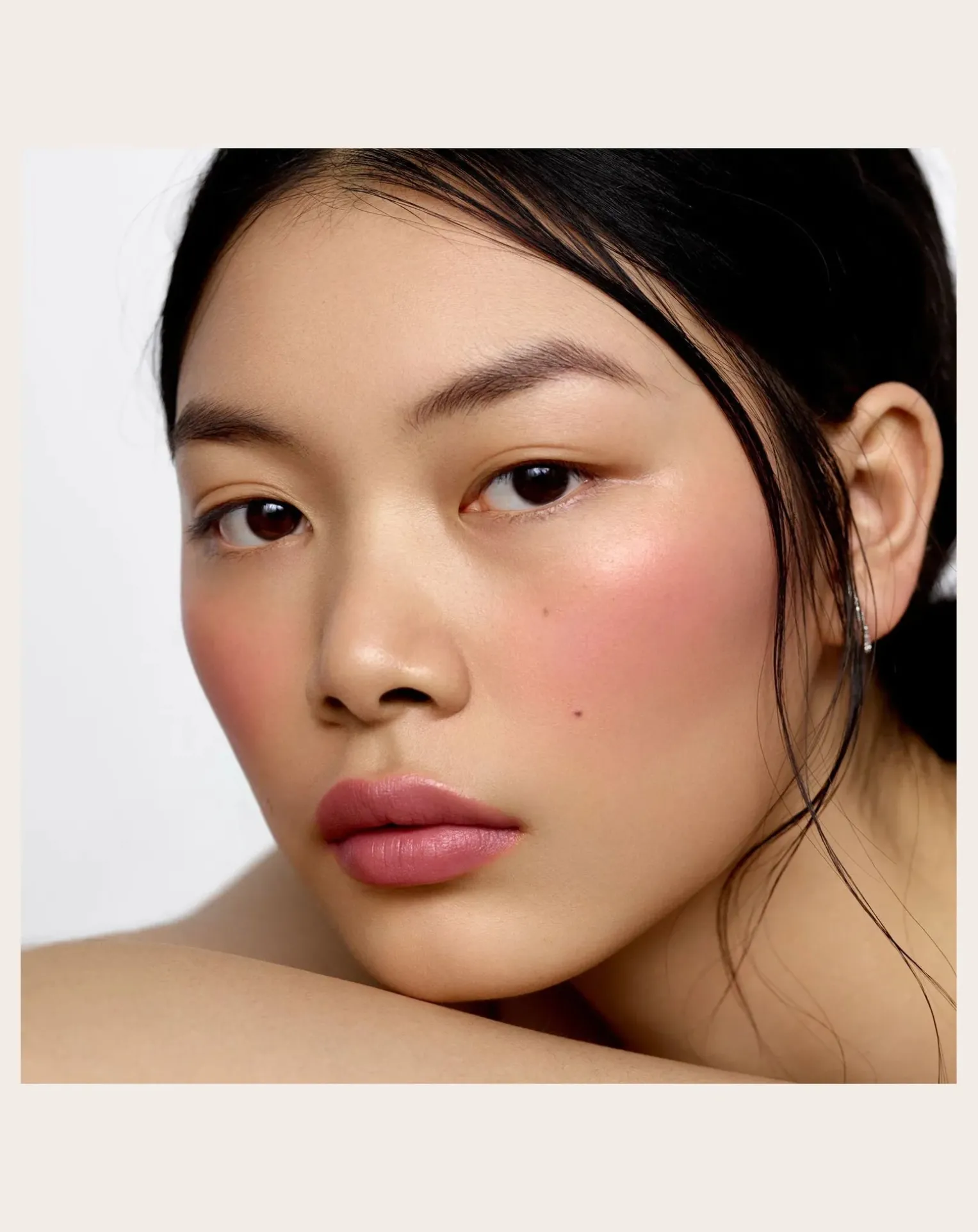 Refillable cheek and lip balm