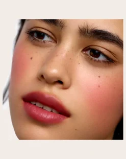 Refillable cheek and lip balm