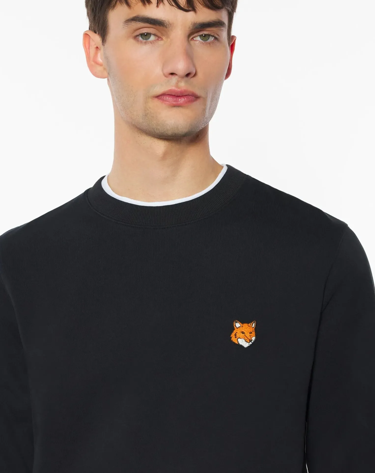 Regular Fit Cotton Fox Head Sweatshirt