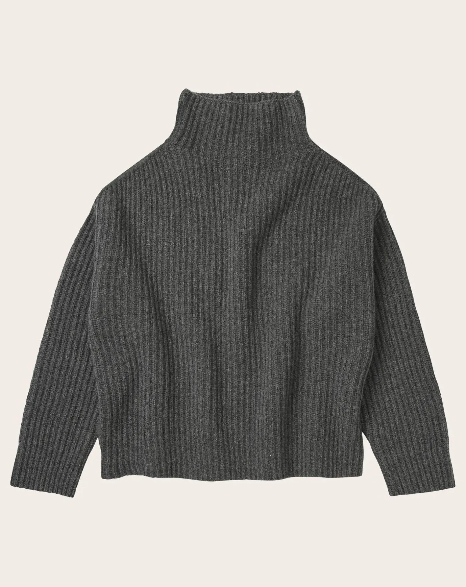 Rib Lamb Wool Sweater - Women's Collection