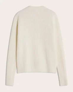 Ribbed Wool Fox Head Cardigan