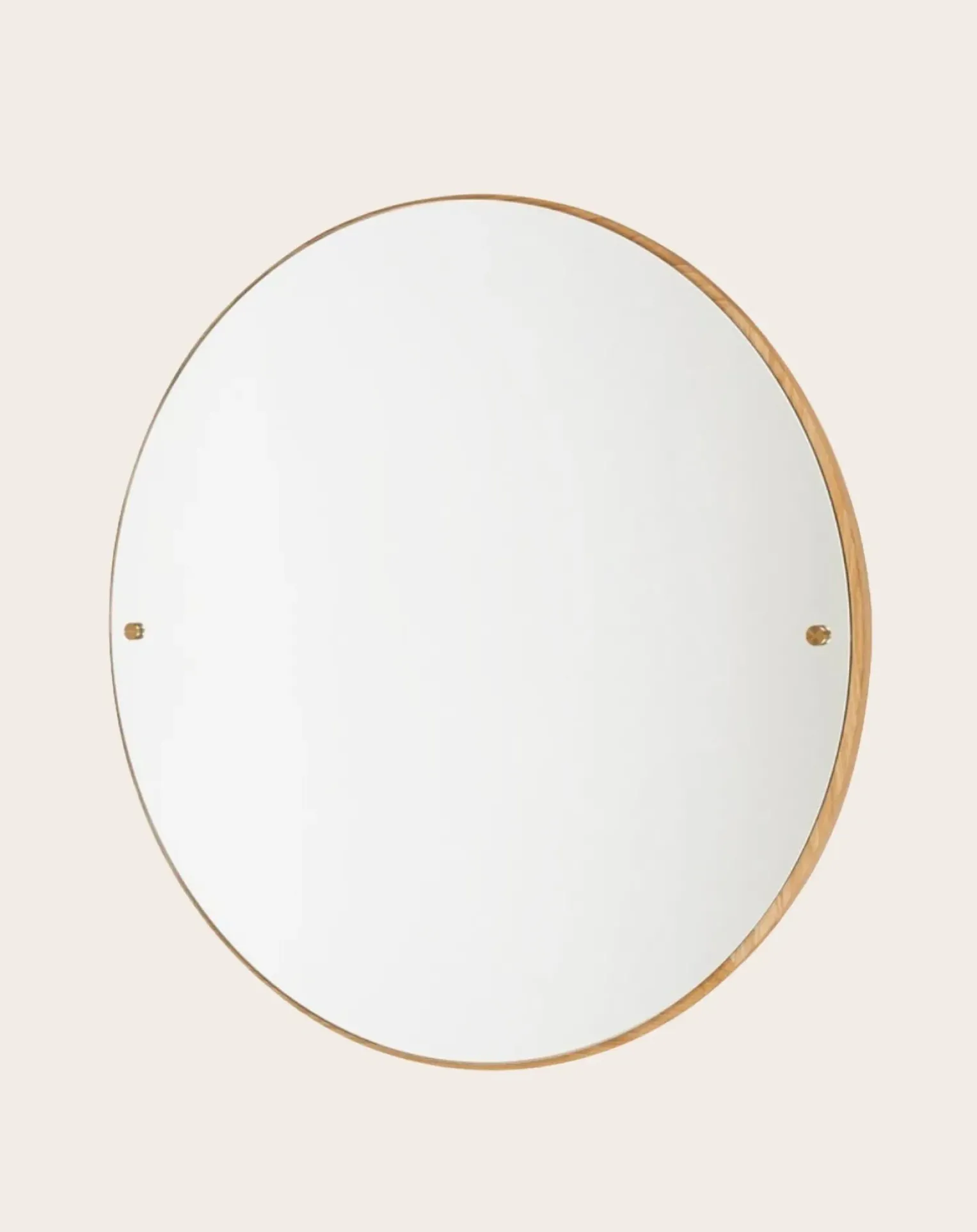 Round CM1 Wooden Mirror