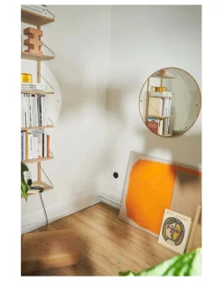 Round CM1 Wooden Mirror