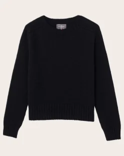 Round Neck Sweater Hammer Sleeve Cashmere