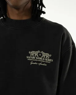 Safari World Series round-neck sweatshirt in organic cotton