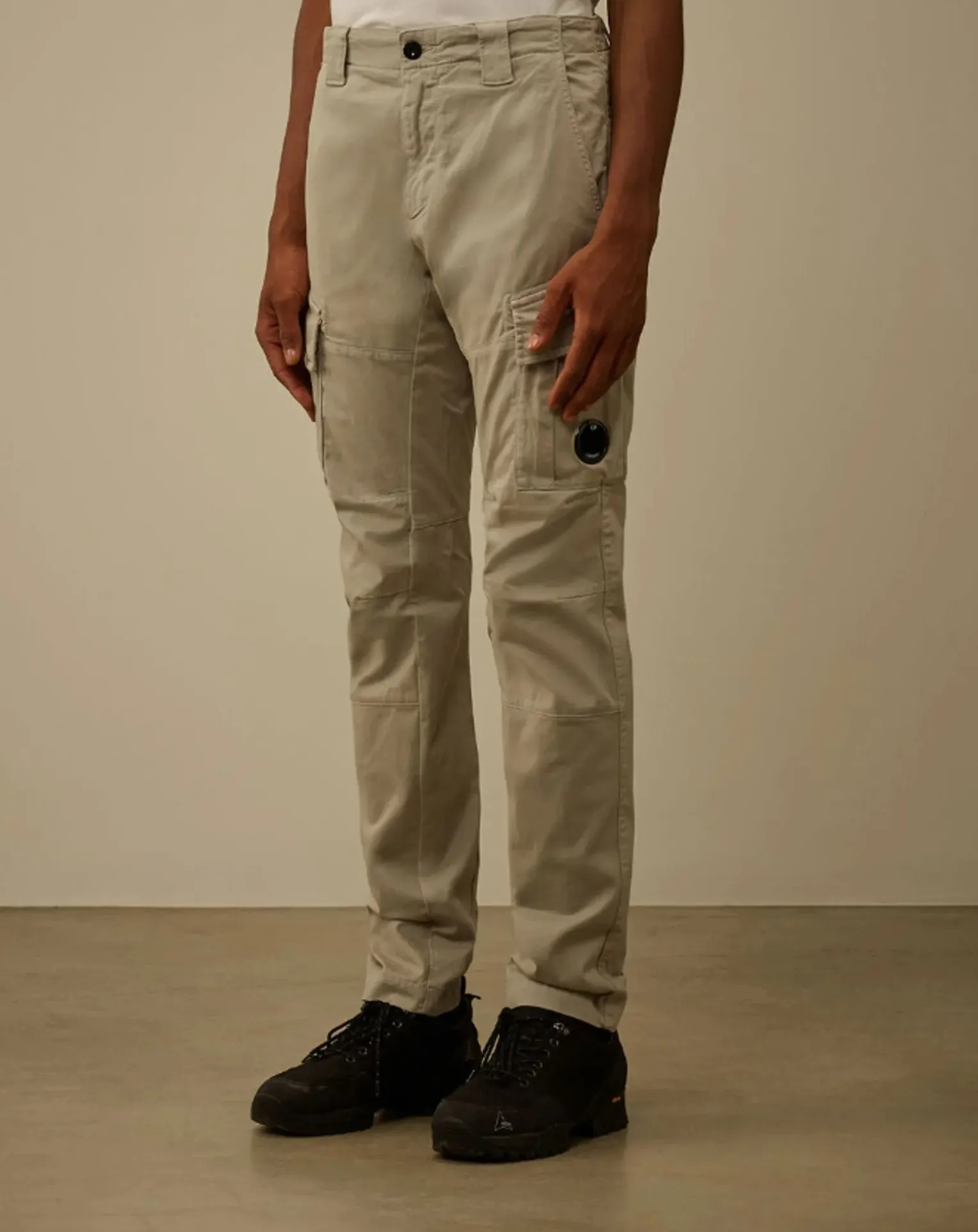 Satin Stretch Cargo Pants
