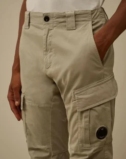 Satin Stretch Cargo Pants