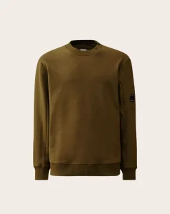 Scratchy Diagonal Molton Round Neck Sweatshirt