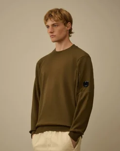 Scratchy Diagonal Molton Round Neck Sweatshirt
