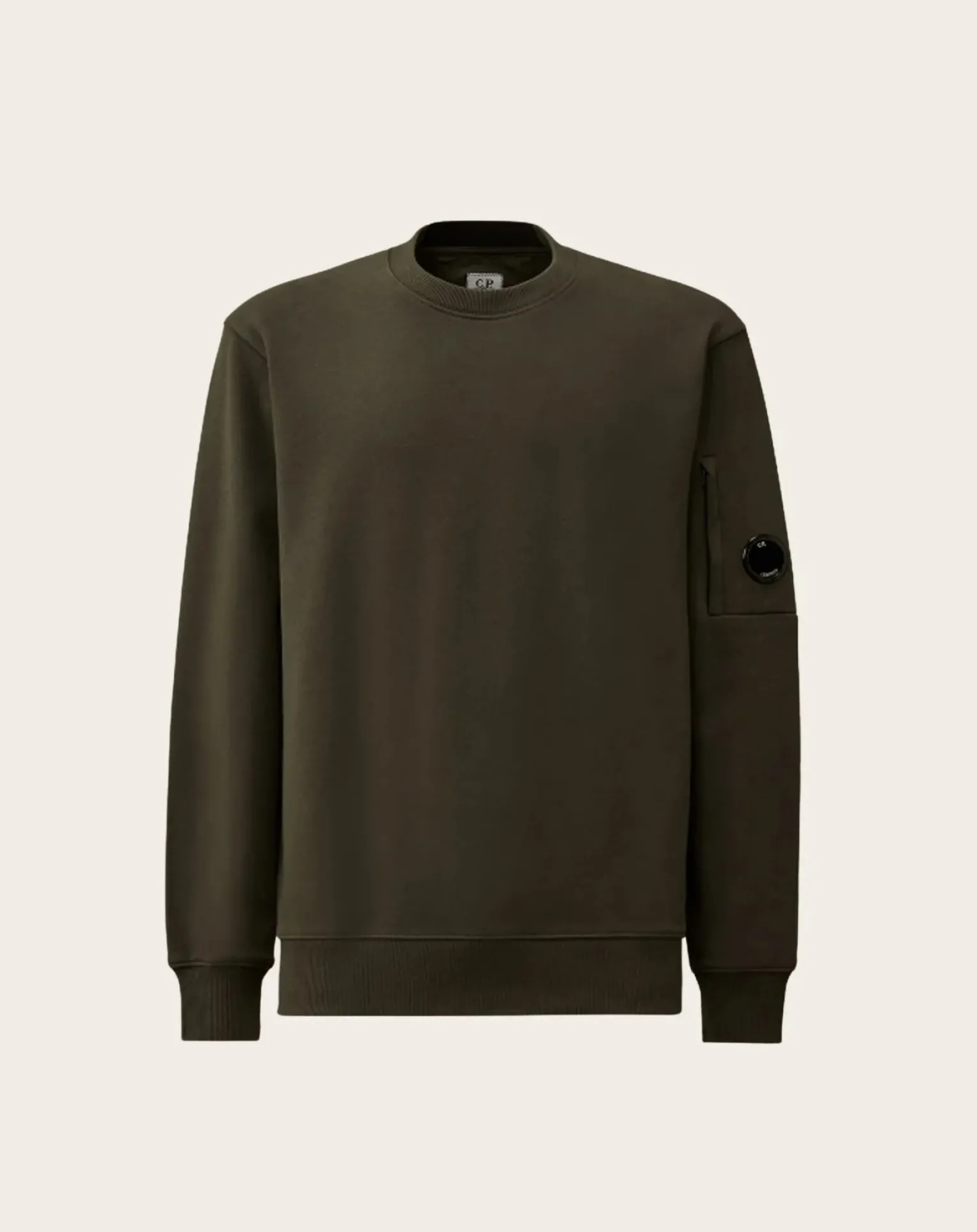 Scratchy Diagonal Molton Round Neck Sweatshirt