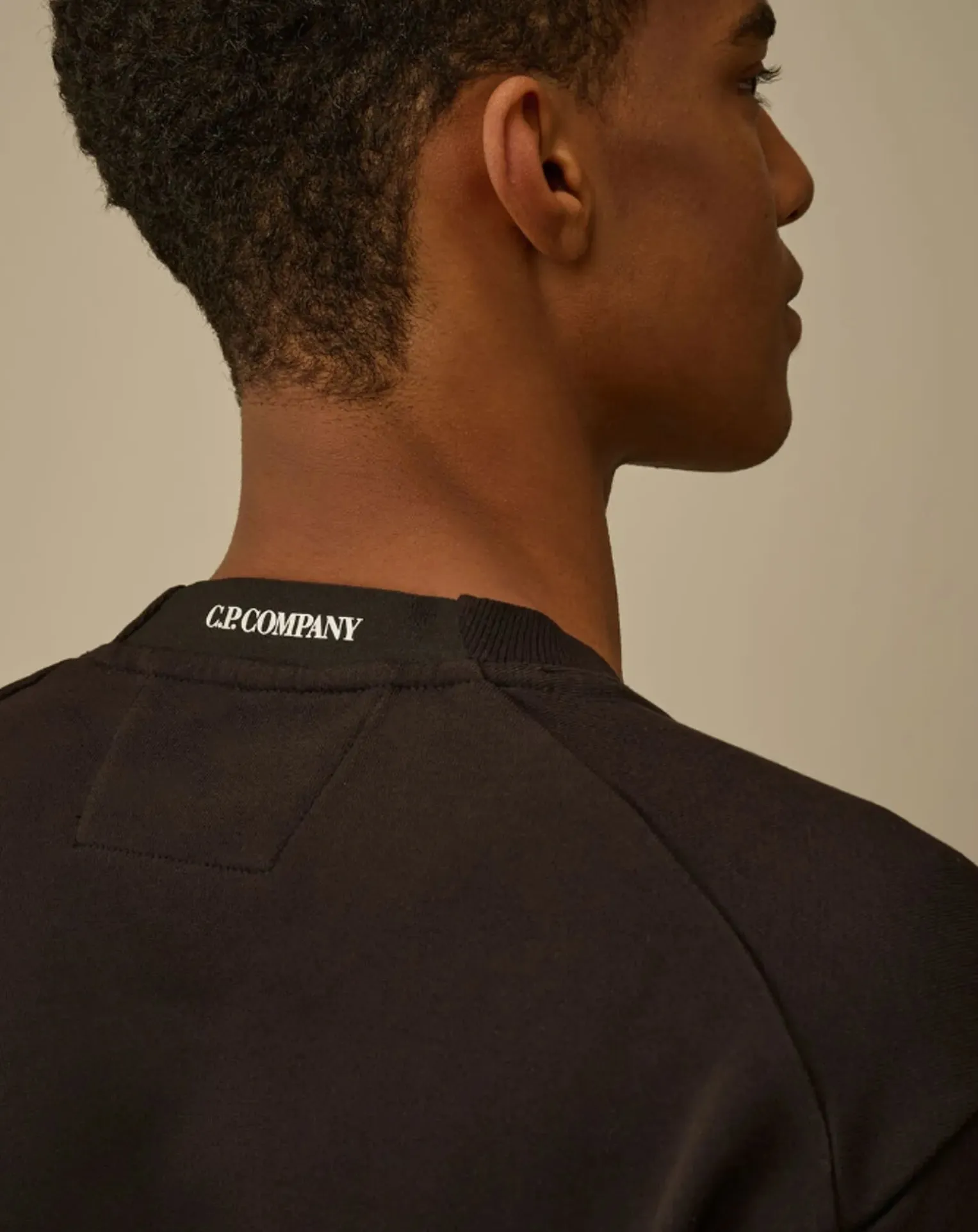 Scratchy Diagonal Molton Round Neck Sweatshirt