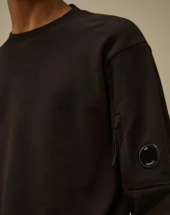 Scratchy Diagonal Molton Round Neck Sweatshirt