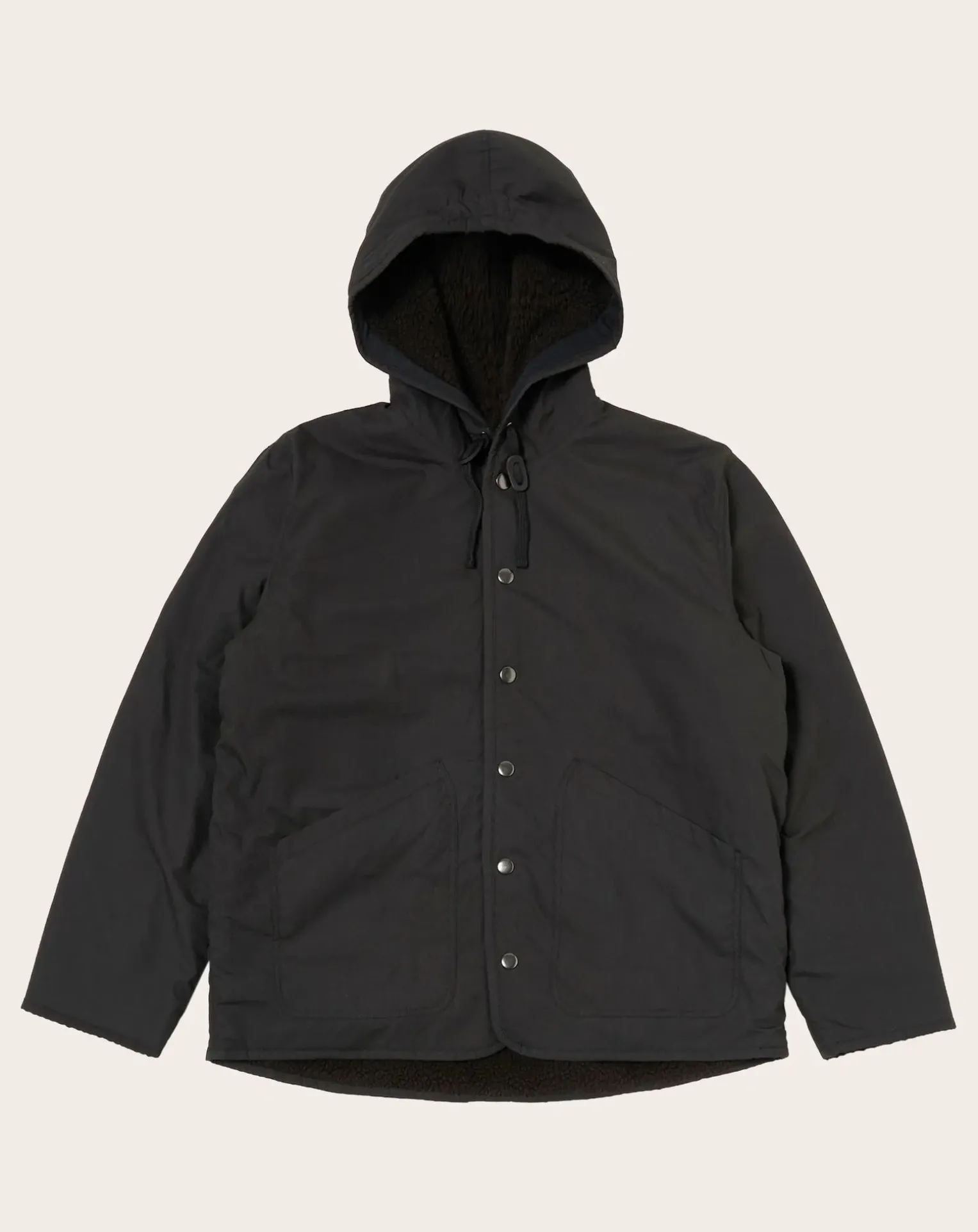 Simple Reversible Hooded Jacket