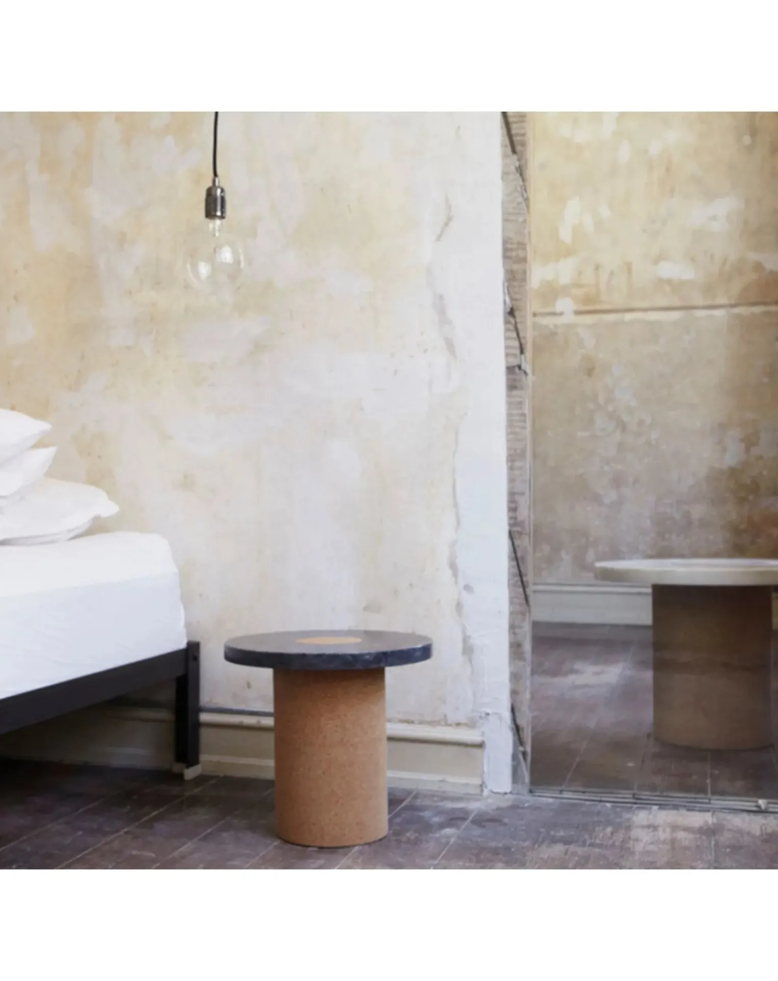 Sintra Side Table, Cork Base