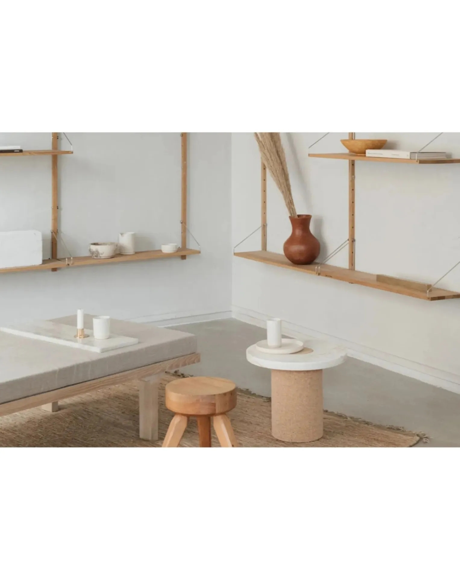 Sintra Side Table, Cork Base