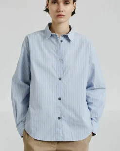 Striped Cotton Poplin Shirt