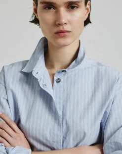 Striped Cotton Poplin Shirt