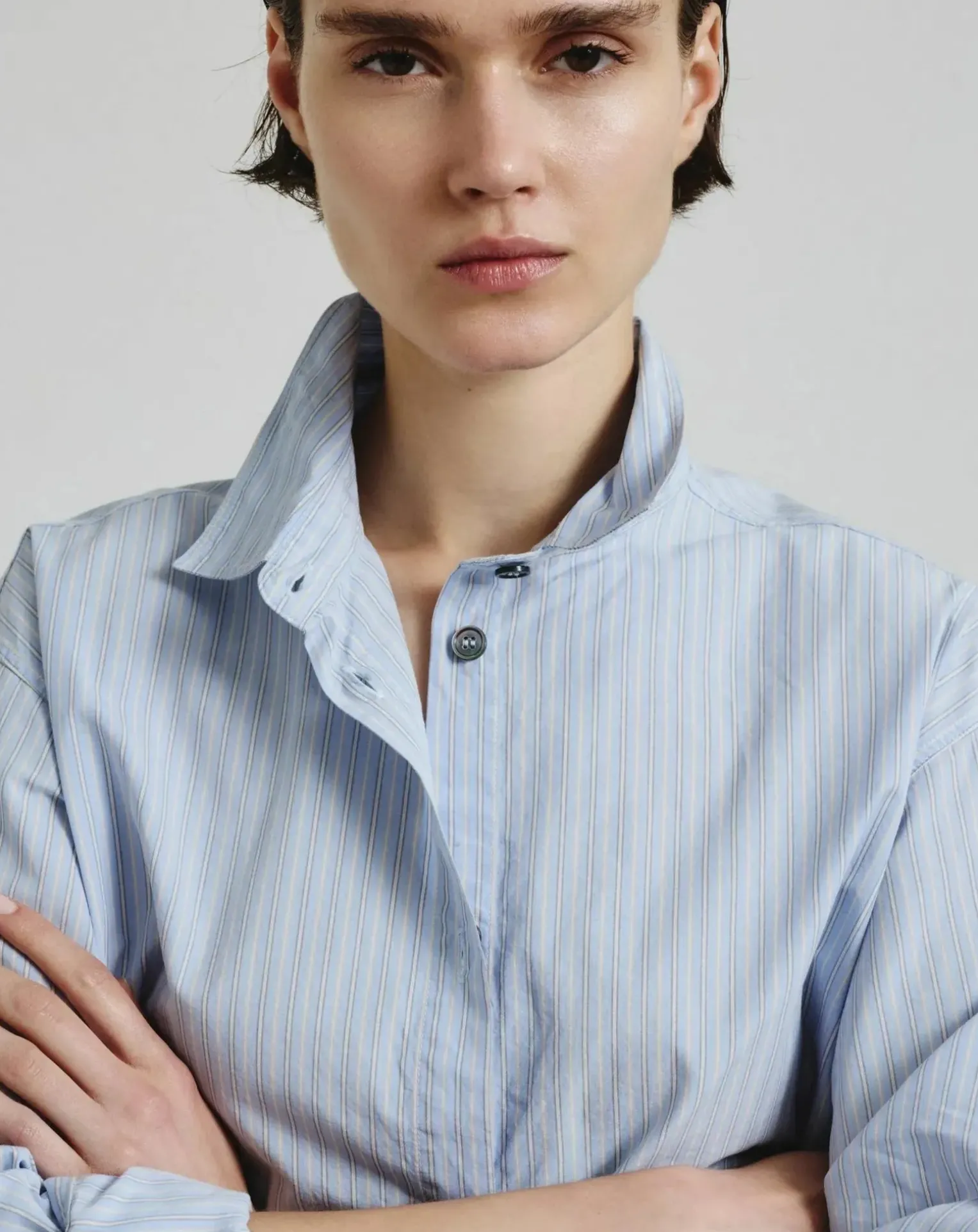 Striped Cotton Poplin Shirt