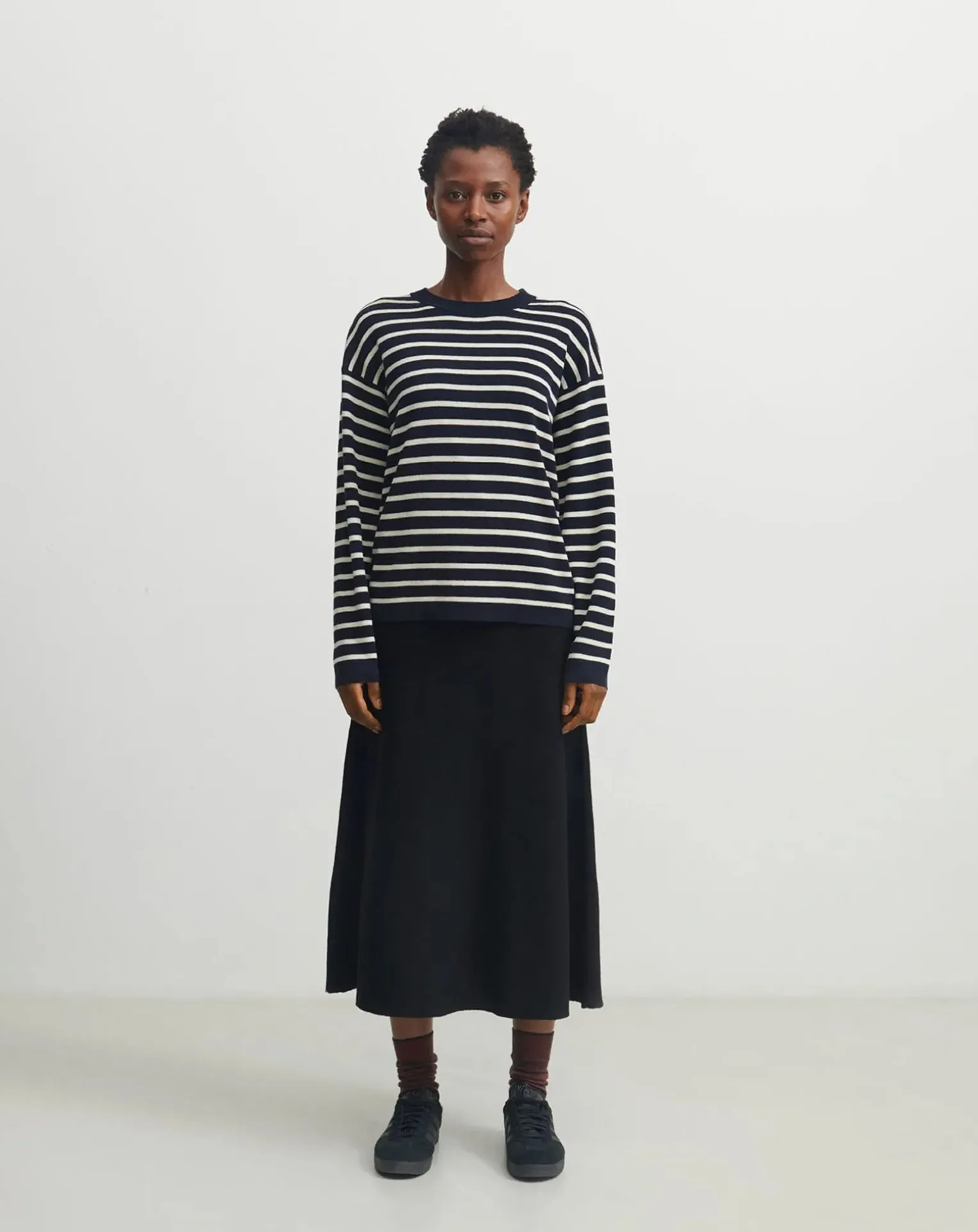 Striped Merino Wool Sweater - Women's Collection