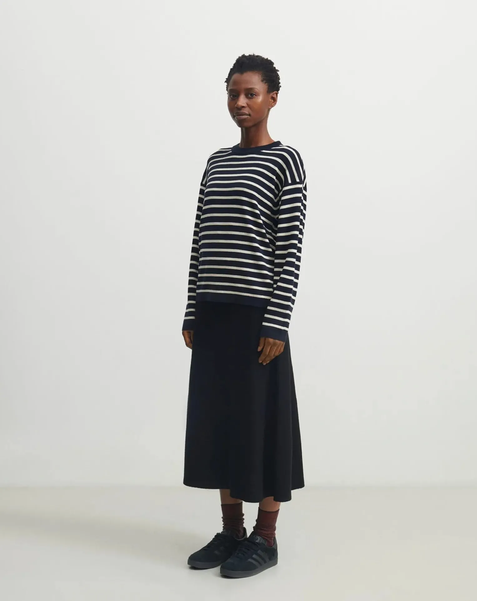 Striped Merino Wool Sweater - Women's Collection
