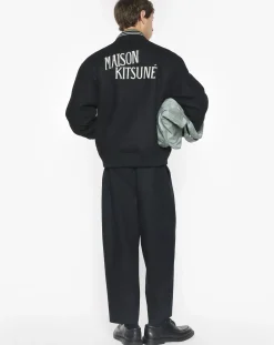 Teddy Varsity Wool and Cashmere Jacket