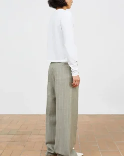 Thom Striped Wool Pants