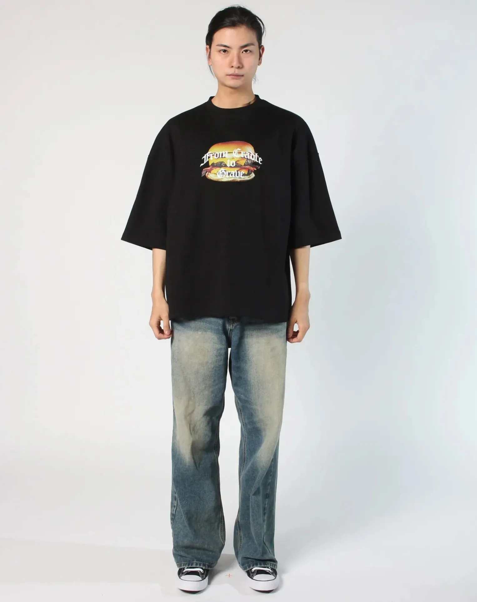 T-Shirt What I Like-Burger cotton