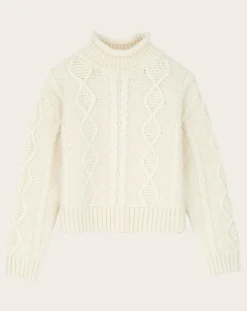 White Sun Merino Wool Sweater