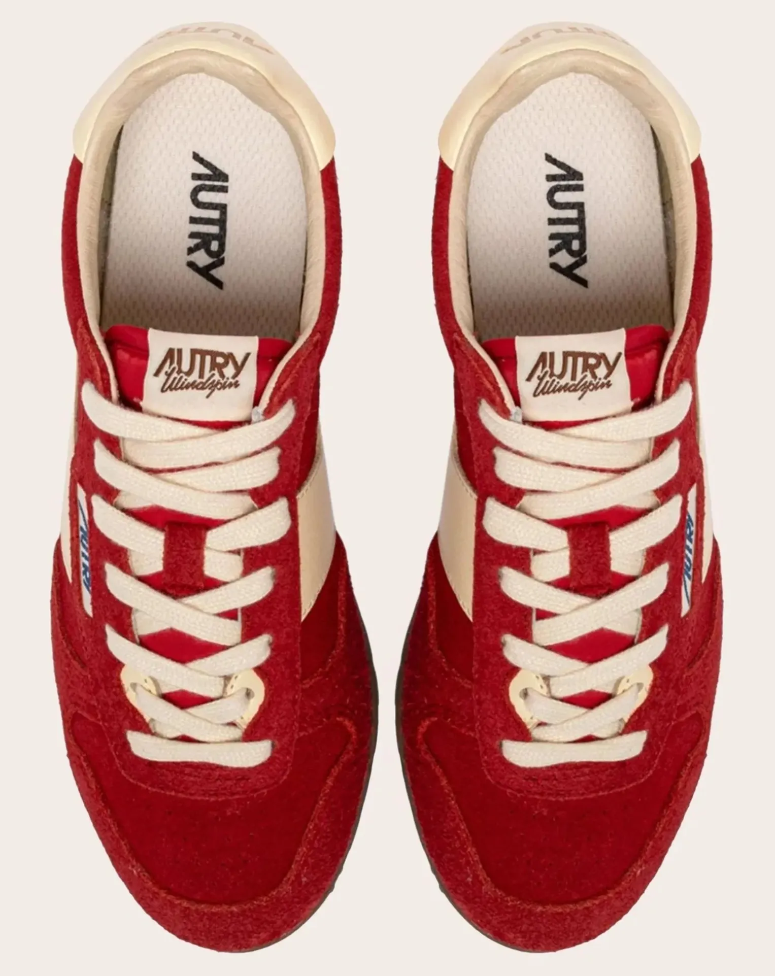 Windspin Low Two-tone Suede and Leather Basket