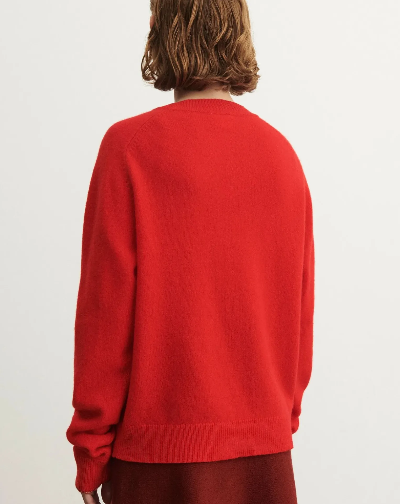 Wool Round Neck Sweater - Women's Collection