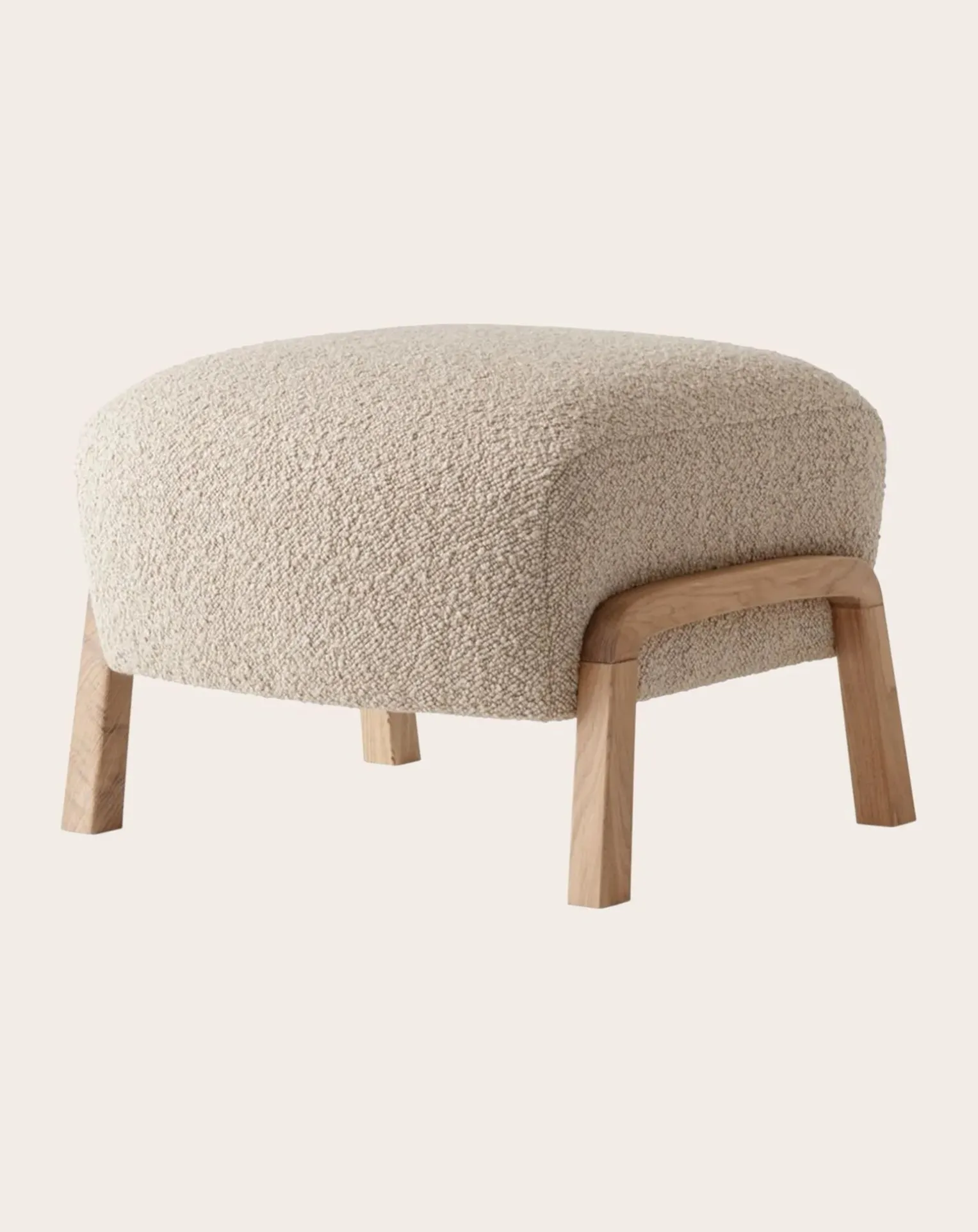 Wulff ATD3 Ottoman - Oak Legs